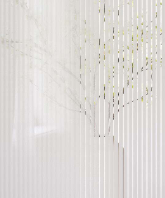 Détail du vitrage Echo, visuel Novatech